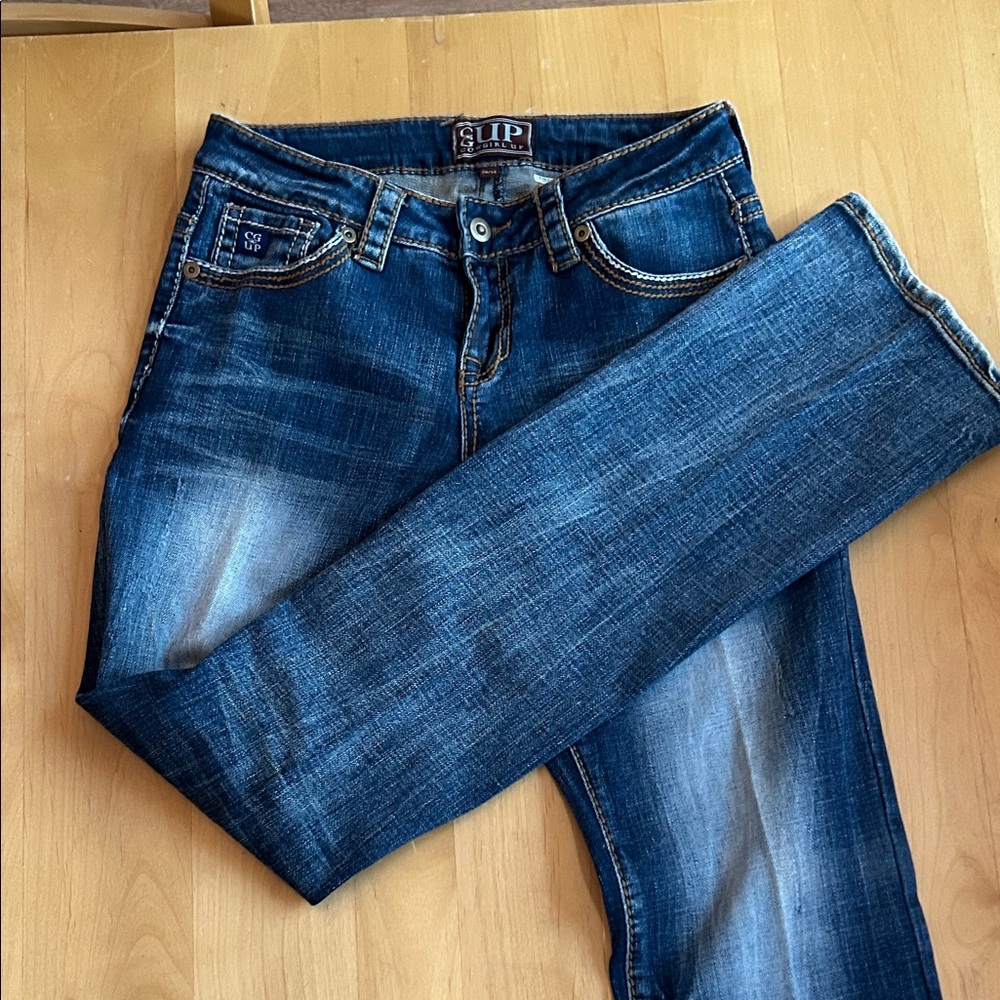 CGU Women's Straight Leg Jeans - Deep Blue